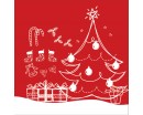 Christmas Wall Decal- Christmas Tree Decal- Holiday Stickers  - Design Interior Christmas Gifts   